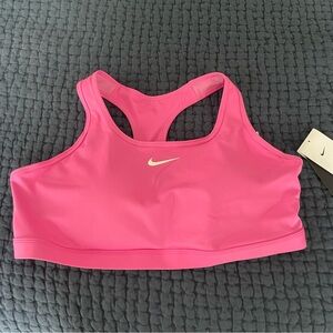 NEW Nike Women's Pink Sports Bra, Women’s Size 1X, Medium Support